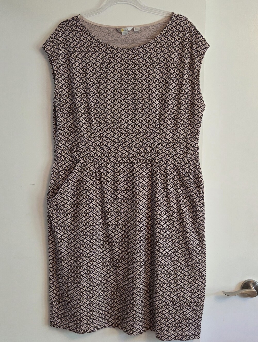 BODEN Print Short Sleeve Cotton Midi Dress 20/23L